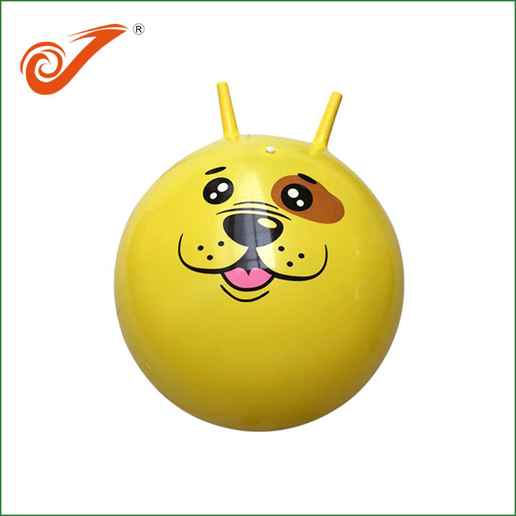 PVC Colorful Inflatable Sheep Horn Jumping Toy Ball